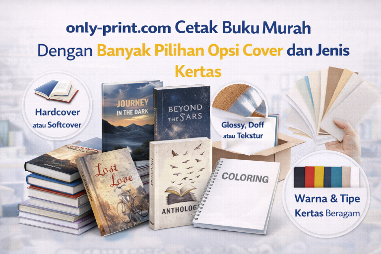 only-print.com Cetak Buku Murah Dengan Banyak Pilihan Opsi Cover dan Jenis Kertas