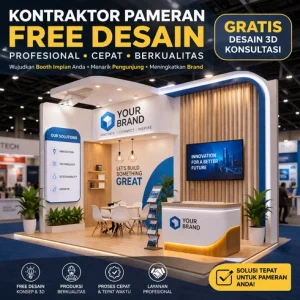 Kontraktor Pameran Free Desain Profesional untuk Booth yang Menarik Pengunjung