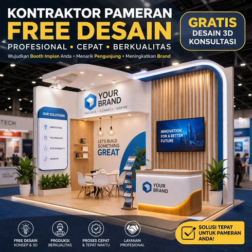 Kontraktor Pameran Free Desain Profesional untuk Booth yang Menarik Pengunjung